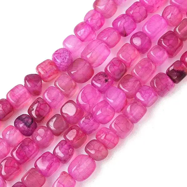 Natural Dragon Veins Agate(Dyed & Heated) Beads Strands