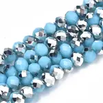Electroplate Opaque Glass Beads Strands