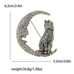 Alloy and Glass Rhinestone Brooch
