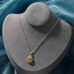 Zinc Alloy Sunflower Rhinestone Sport Ball Pendant Cable Chain Necklaces