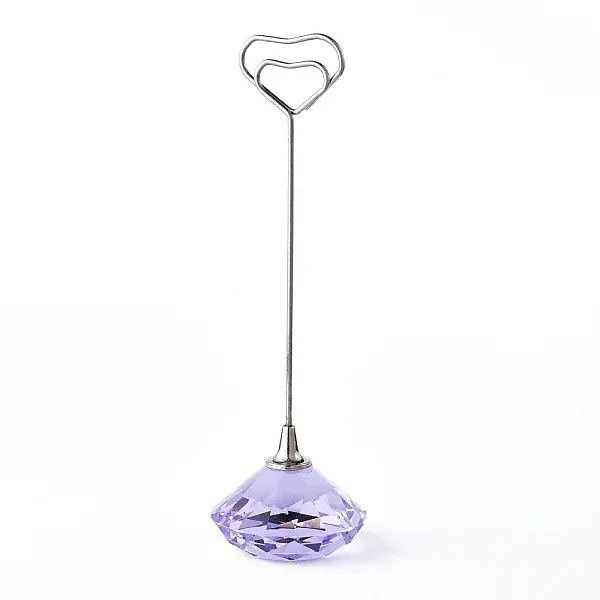 Diamond Shape Glass Name Card Holder