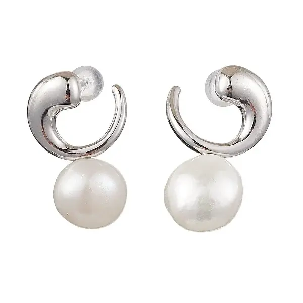 Natural Pearl Ear Studs