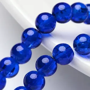 Crackle Glass Beads Strands