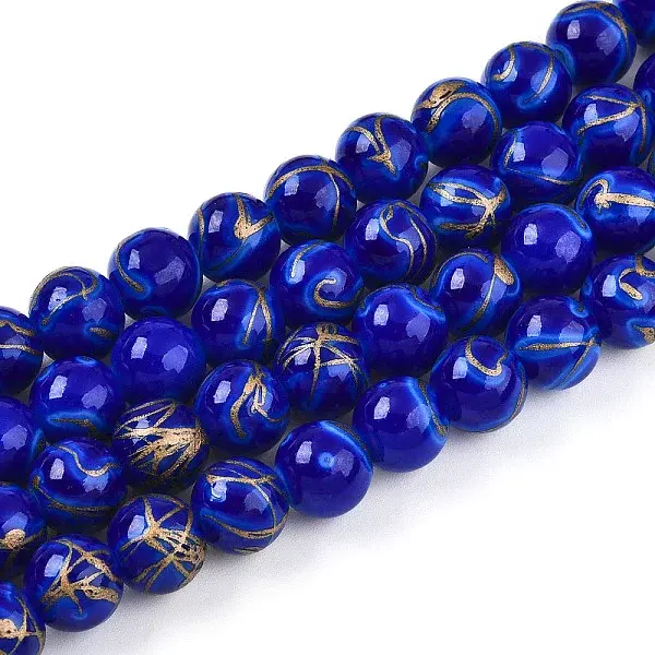 Baking Painted Glass Beads Strands