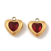 Ion Plating(IP) 304 Stainless Steel Micro Pave Cubic Zirconia Pendants