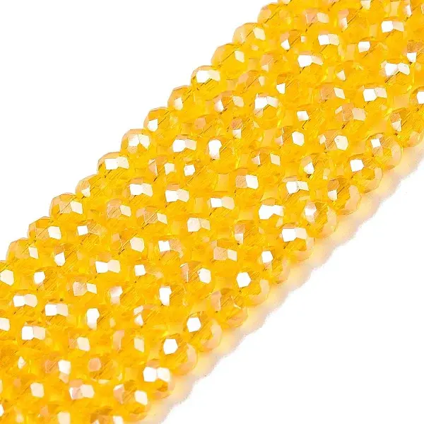 Electroplate Glass Beads Strands