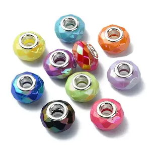 Opaque Acrylic European Beads