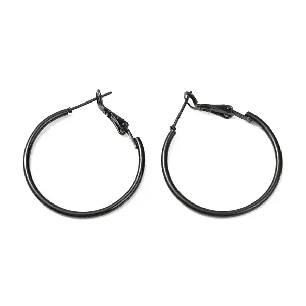 Baking Paint 201 Stainless Steel Hoop Earrings