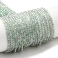 Electroplate Transparent Glass Beads Strands