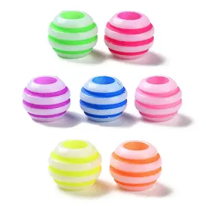 Opaque Acrylic European Beads