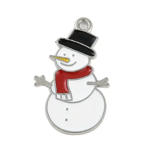 Christmas Theme Alloy Enamel Pendants