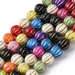 Grooved Resin Beads Strands