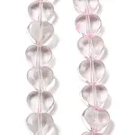 Baking Paint Transparent Glass Beads Strands