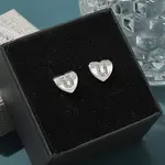 Rack Plating Brass Micro Pave Clear Cubic Zirconia Stud Earrings