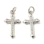 Brass Micro Pave Cubic Zirconia Pendants