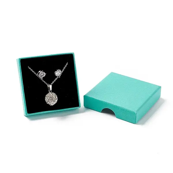 Paper with Sponge Mat Necklace Boxes
