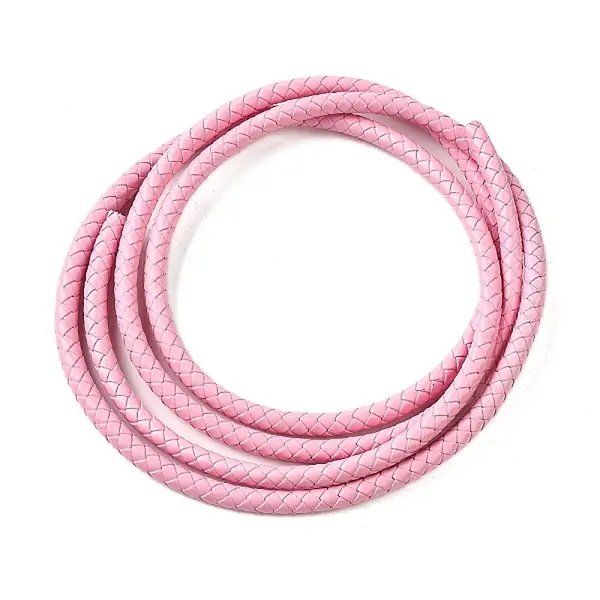 Braided Leather Cord with Core