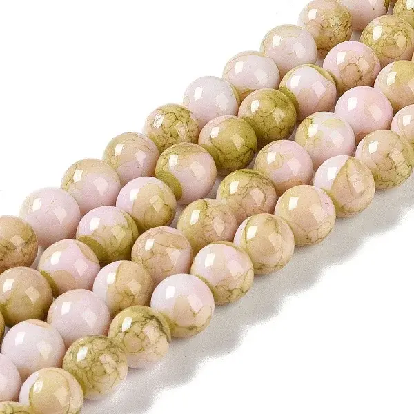 Baking Paint Glass Bead Strands