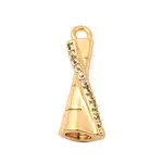 Brass Micro Pave Cubic Zirconia Pendants