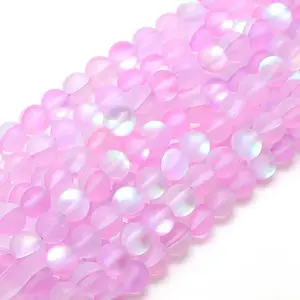 Synthetic Moonstone Beads Strands