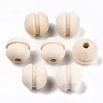Unfinished Natural Wood Beads