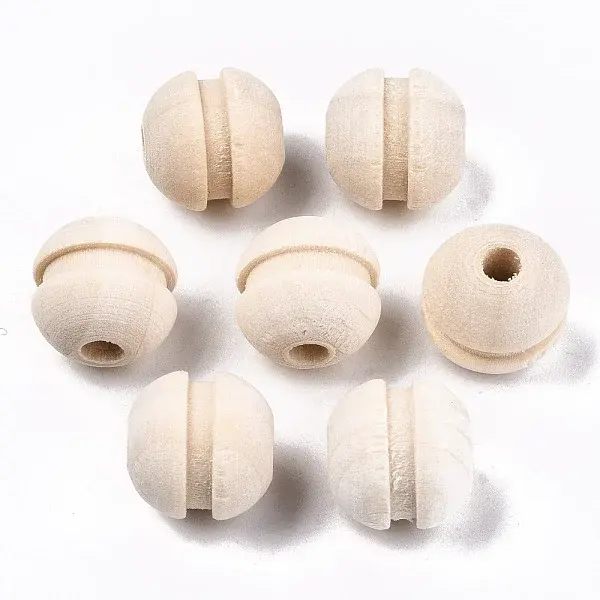 Unfinished Natural Wood Beads