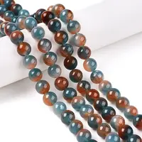 Dyed Natural White Jade Beads Strands