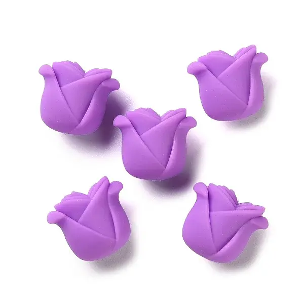 Rose Shape Silicone Beads