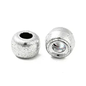 Plated Acrylic European Beads