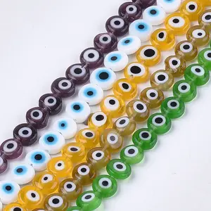 Handmade Evil Eye Lampwork Beads Strands