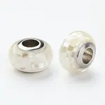 304 Stainless Steel Resin European Beads