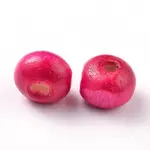 Dyed Natural Wood Beads