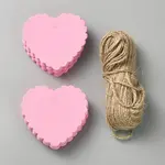 100Pcs Lace Edged Heart Paper Gift Tags
