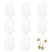 10Pcs L-Shaped Acrylic Slant Back Earring Display Stands