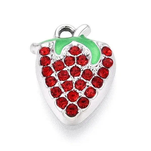 Alloy Rhinestone and Enamel Pendants