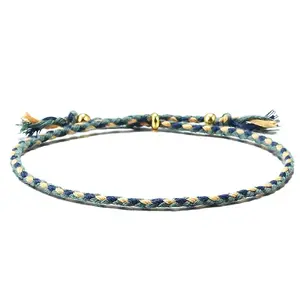 Cotton Cord Braided Adjustable Bracelets
