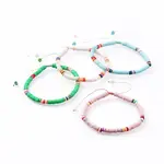 Adjustable Handmade Polymer Clay Braided Bead Bracelets