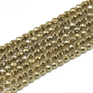 Electroplate Synthetic Hematite Beads Strands