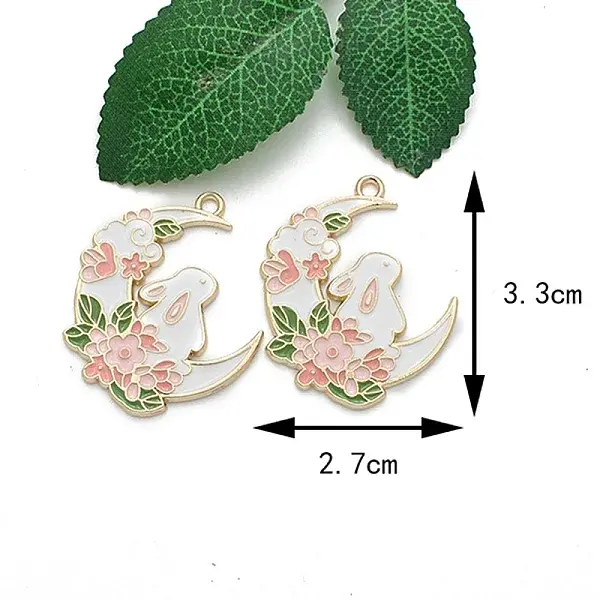 Easter Alloy Enamel Pendants