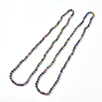 Dyed Natural Sesame Jasper/Kiwi Jasper Beaded Necklaces