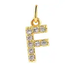 Brass Cubic Zirconia Pendants with Jump Rings