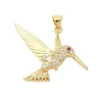 Brass Micro Pave Cubic Zirconia Pendants