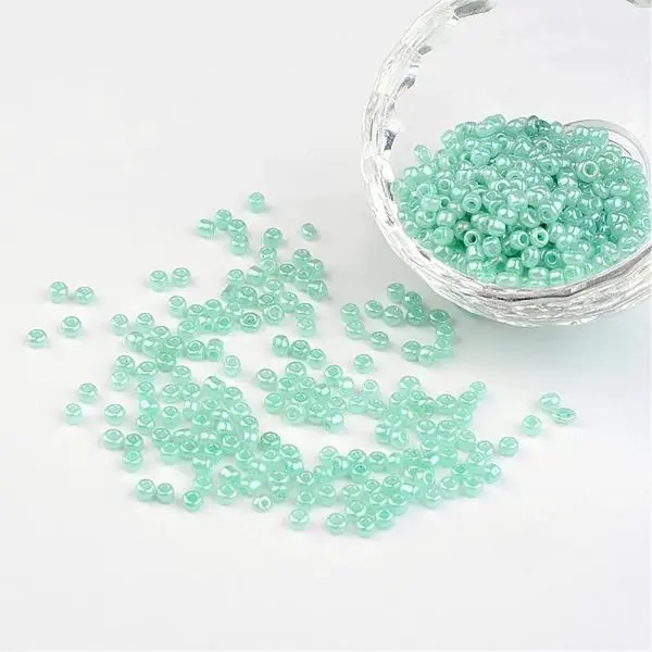 8/0 Ceylon Round Glass Seed Beads