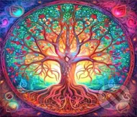 Dřevěné puzzle Strom života A2