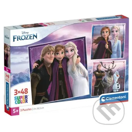 Puzzle 3X48 FROZEN - puzzle z kategorie 15 - 60 dílků