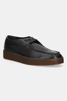 Kožené polobotky Calvin Klein HYBRID CUP WALLABEE LTH