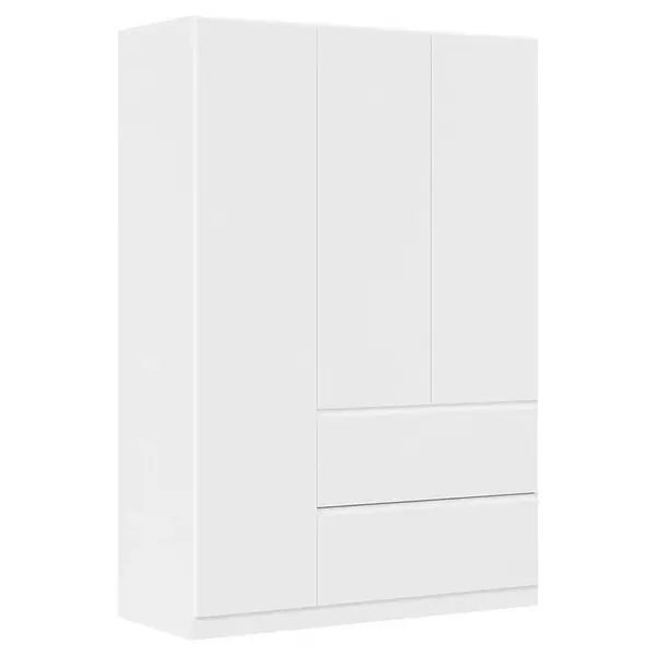 Rauch Möbel ŠATNÍ SKŘÍŇ S OTOČNÝMI DVEŘMI, bílá, 136/197/54 cm