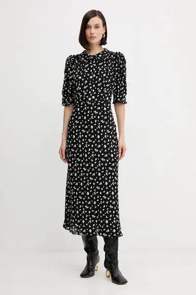 Šaty Luisa Spagnoli černá barva, maxi, 542392