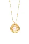 Pozlacený náhrdelník Lilou Shell A03/MARKET/ANS/451