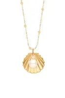 Pozlacený náhrdelník Lilou Shell A03/MARKET/ANS/451